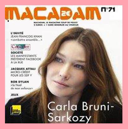 Carla sur le Macadam